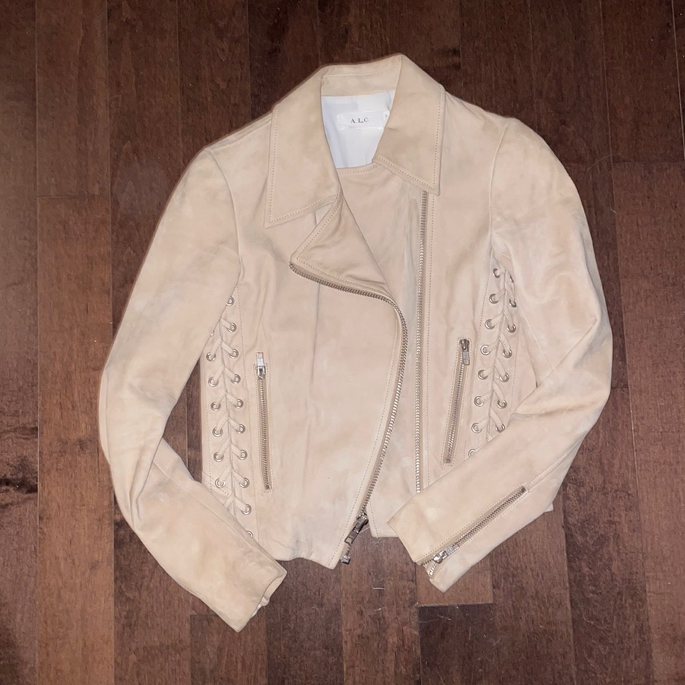 A.L.C. Suede Biker Jacket